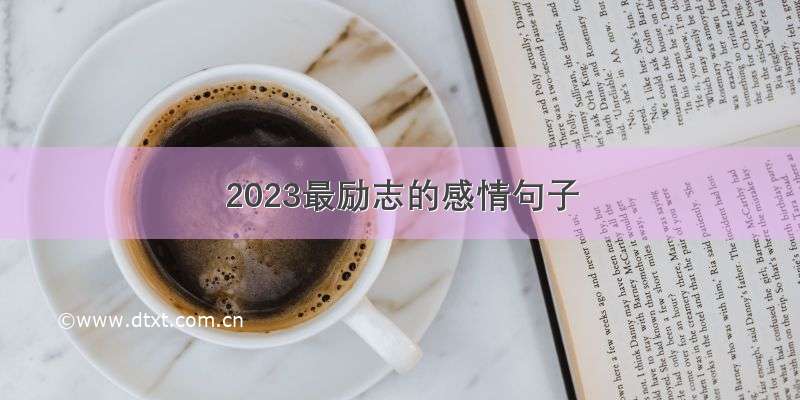 2023最励志的感情句子