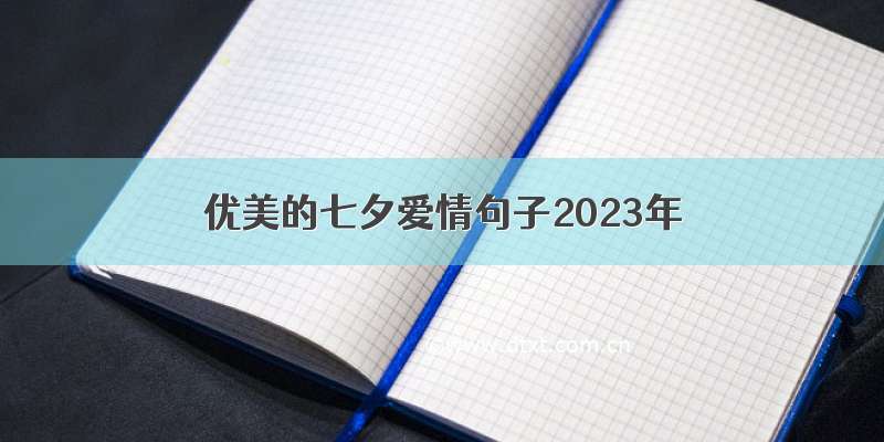 优美的七夕爱情句子2023年