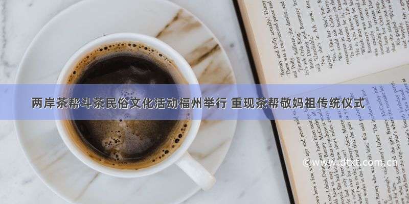 两岸茶帮斗茶民俗文化活动福州举行 重现茶帮敬妈祖传统仪式