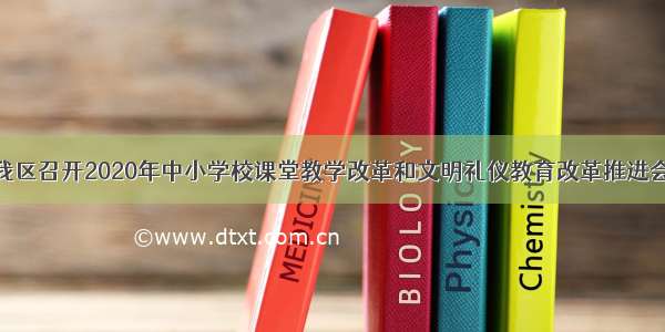 我区召开2020年中小学校课堂教学改革和文明礼仪教育改革推进会