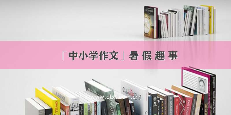 「中小学作文」暑 假 趣 事