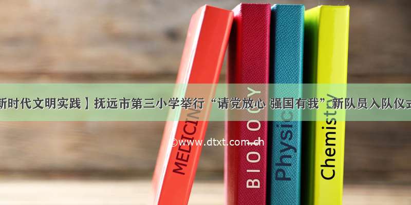 【新时代文明实践】抚远市第三小学举行“请党放心 强国有我”新队员入队仪式