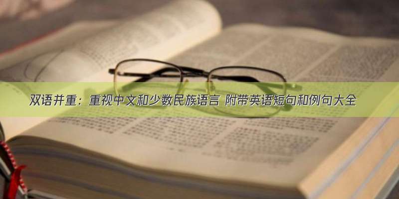 双语并重：重视中文和少数民族语言 附带英语短句和例句大全
