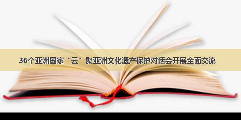 36个亚洲国家“云”聚亚洲文化遗产保护对话会开展全面交流