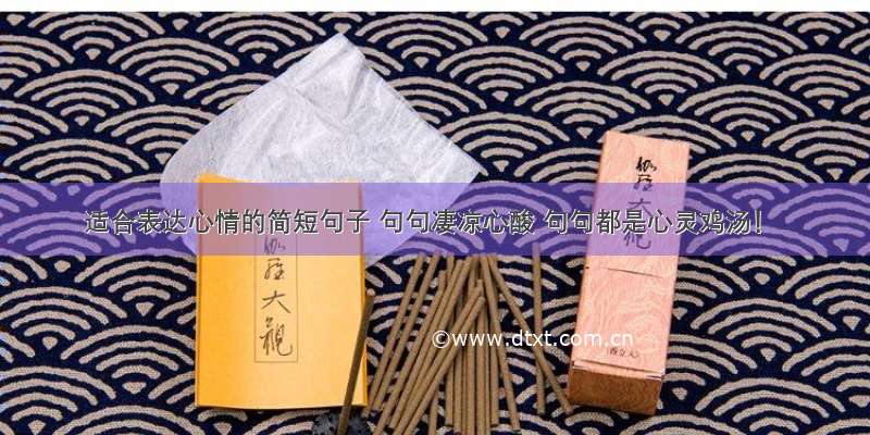 适合表达心情的简短句子 句句凄凉心酸 句句都是心灵鸡汤！