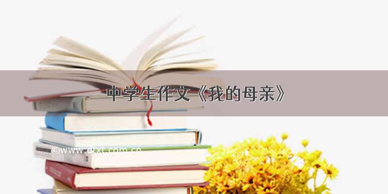 中学生作文《我的母亲》