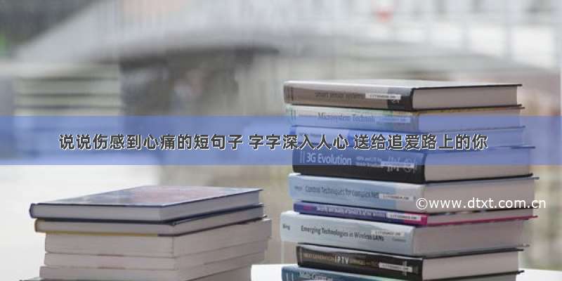 说说伤感到心痛的短句子 字字深入人心 送给追爱路上的你