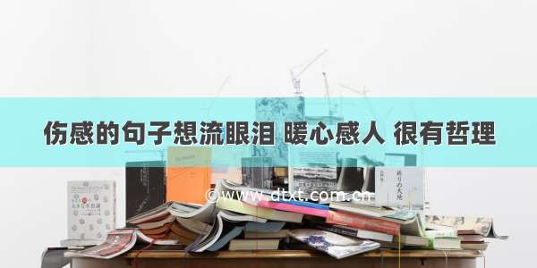 伤感的句子想流眼泪 暖心感人 很有哲理