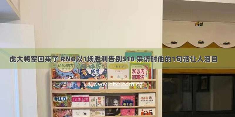 虎大将军回来了 RNG以1场胜利告别S10 采访时他的1句话让人泪目