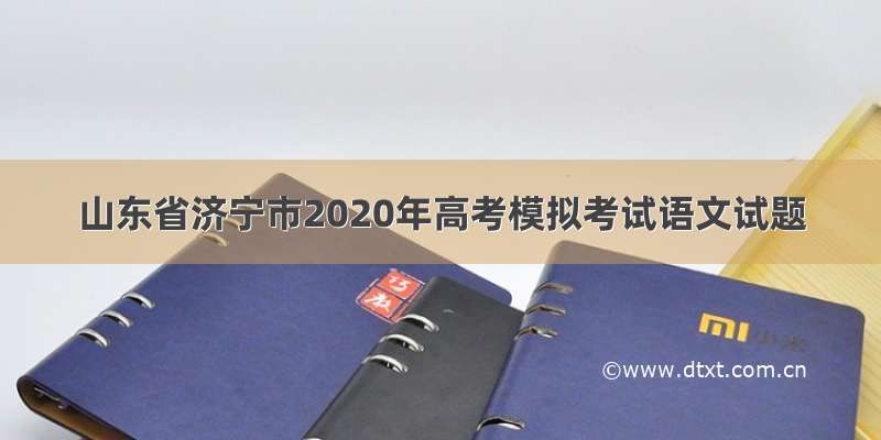 山东省济宁市2020年高考模拟考试语文试题