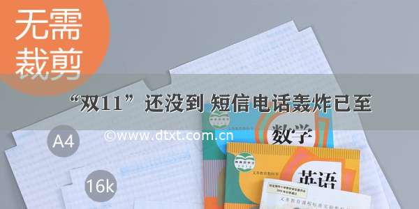 “双11”还没到 短信电话轰炸已至