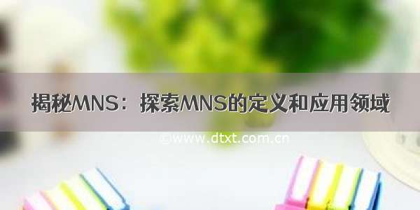 揭秘MNS：探索MNS的定义和应用领域