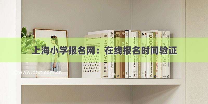 上海小学报名网：在线报名时间验证