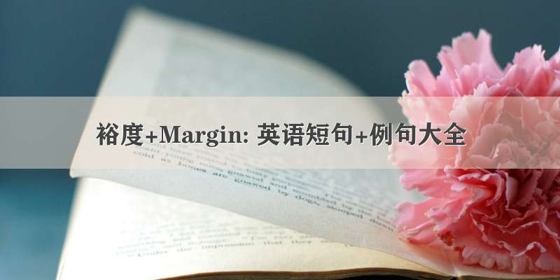 裕度+Margin: 英语短句+例句大全