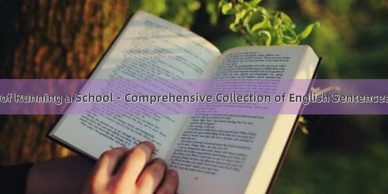 办学方式: The Way of Running a School - Comprehensive Collection of English Sentences and Examples